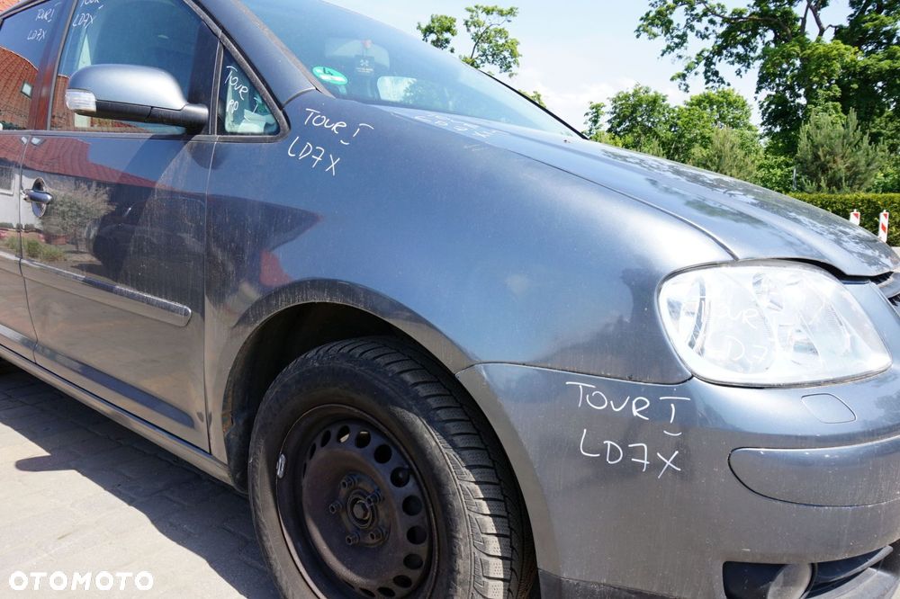 MASKA ZDERZAK BŁOTNIKI LAMPY TOURAN I 1T LD7X  VOLKSWAGEN 2003-2006 SZARY PRZÓD KOMPLETNY - 12