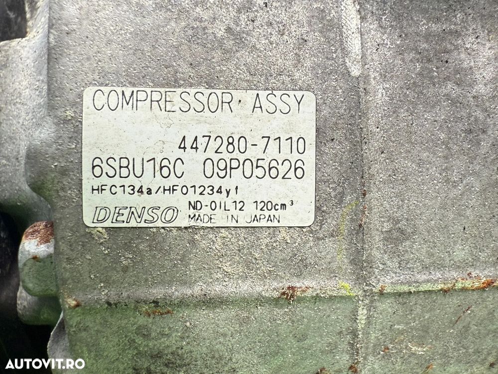 COMPRESOR AC MERCEDES BENZ A200 2013 W176 1.8 DIESEL COD OEM 447280-7110 09P05626 A0038304660 2012-2018 - 6