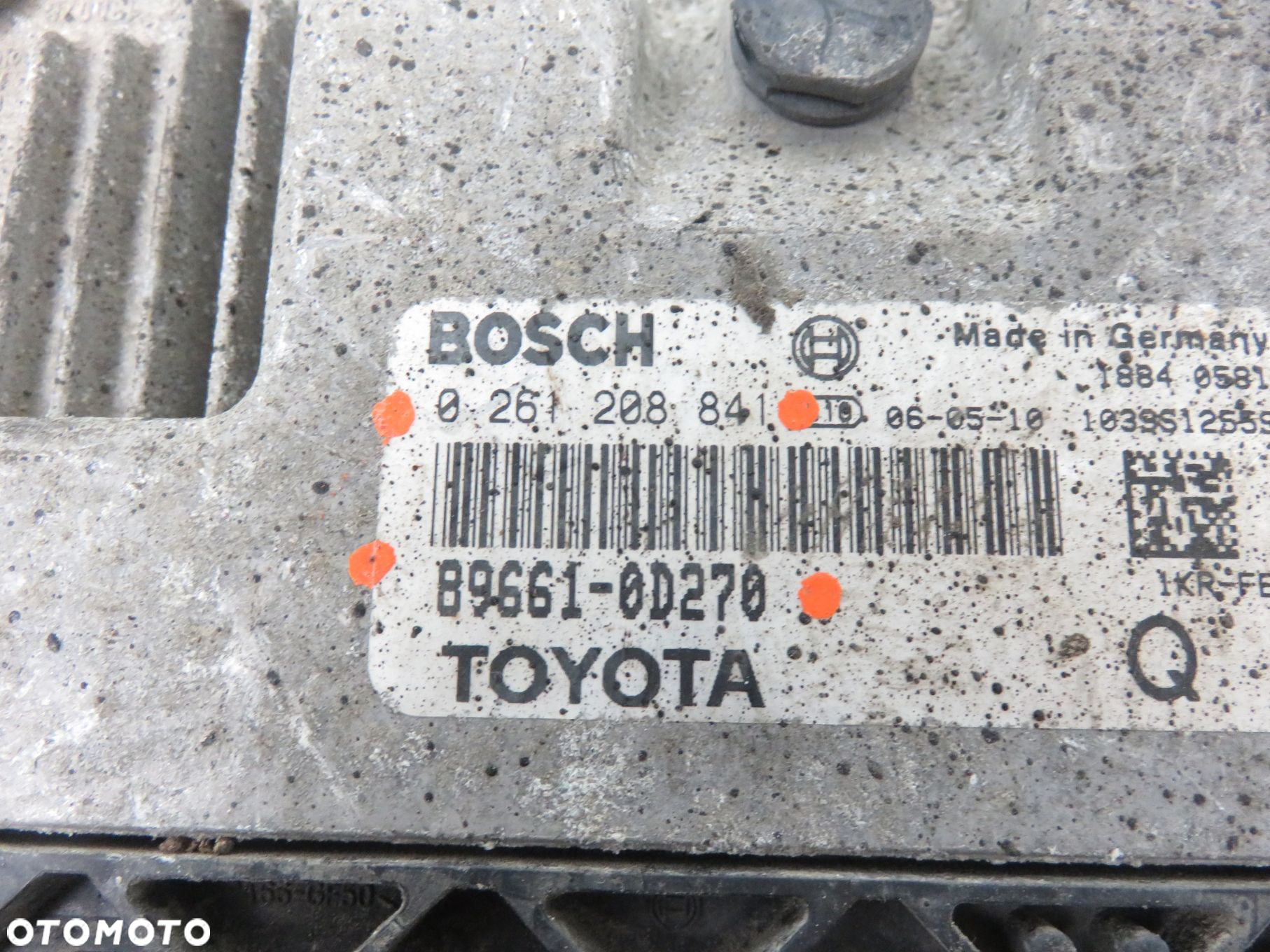 STACYJKA STEROWNIK TOYOTA YARIS II 1.0 VVTi 0261208841 896610D270 - 3