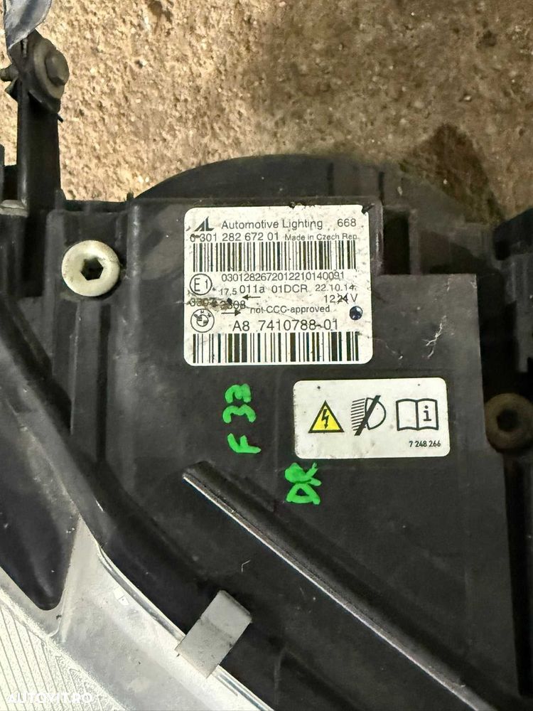 Far stanga dreapta xenon bixenon BMW seria 4 F32 F33 F36 cod 7410788 - 8