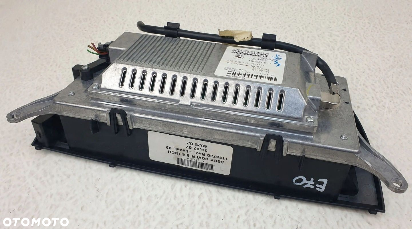 BMW X5 E70 WYŚWIETLACZ MONITOR RADIA NAWIGACJI GPS 1562205 - 4