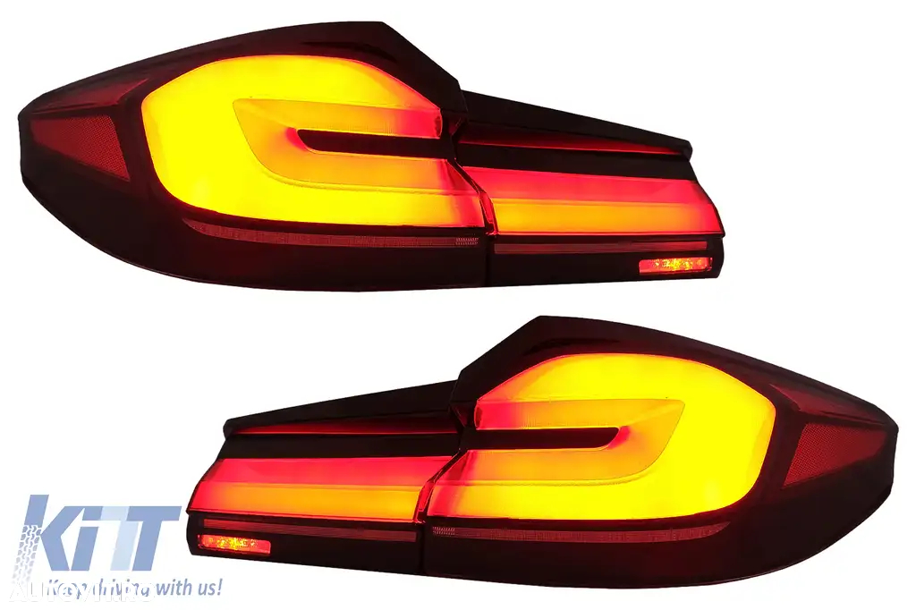 Stopuri Full LED compatibil cu BMW Seria 5 G30 Sedan (2017-2019) LCI Design cu Semnal Dinamic - 3