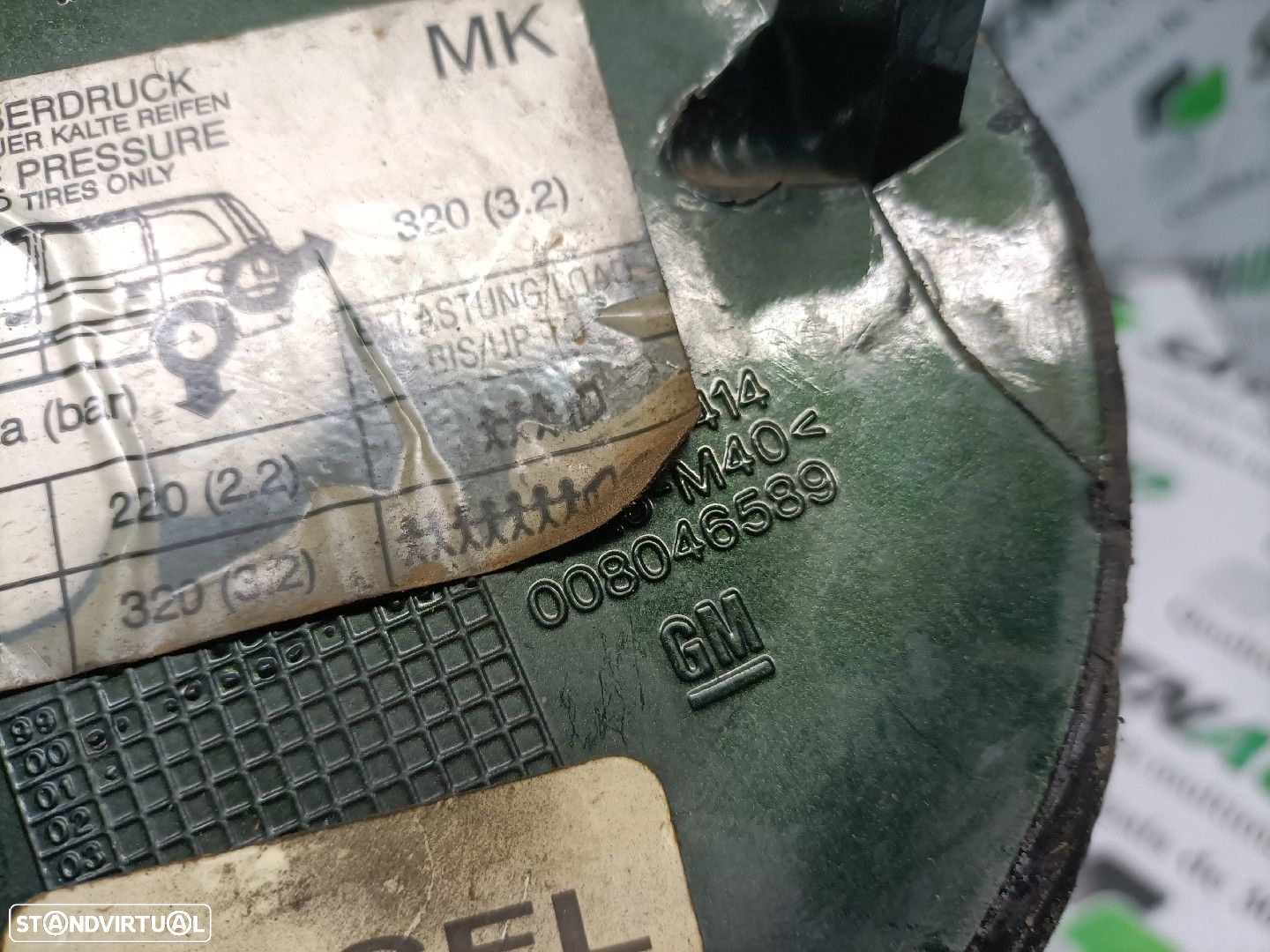 Tampa Depósito Combustível Opel Zafira A Veículo Multiuso (T98) - 3
