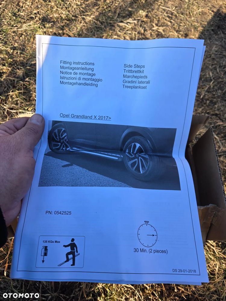 Orurowanie Boczne próg stopień stopnica Opel Grandland X 39156317 Progi stopnie boczne zewnętrzne 39156317 Opel Grandland X - 6