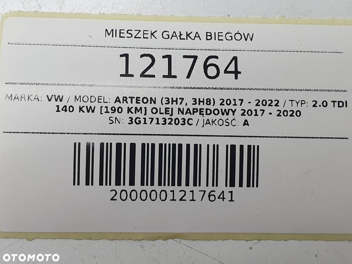 MIESZEK GAŁKA ZMIANY BIEGÓW DSG VW ARTEON 3G1713203C - 8