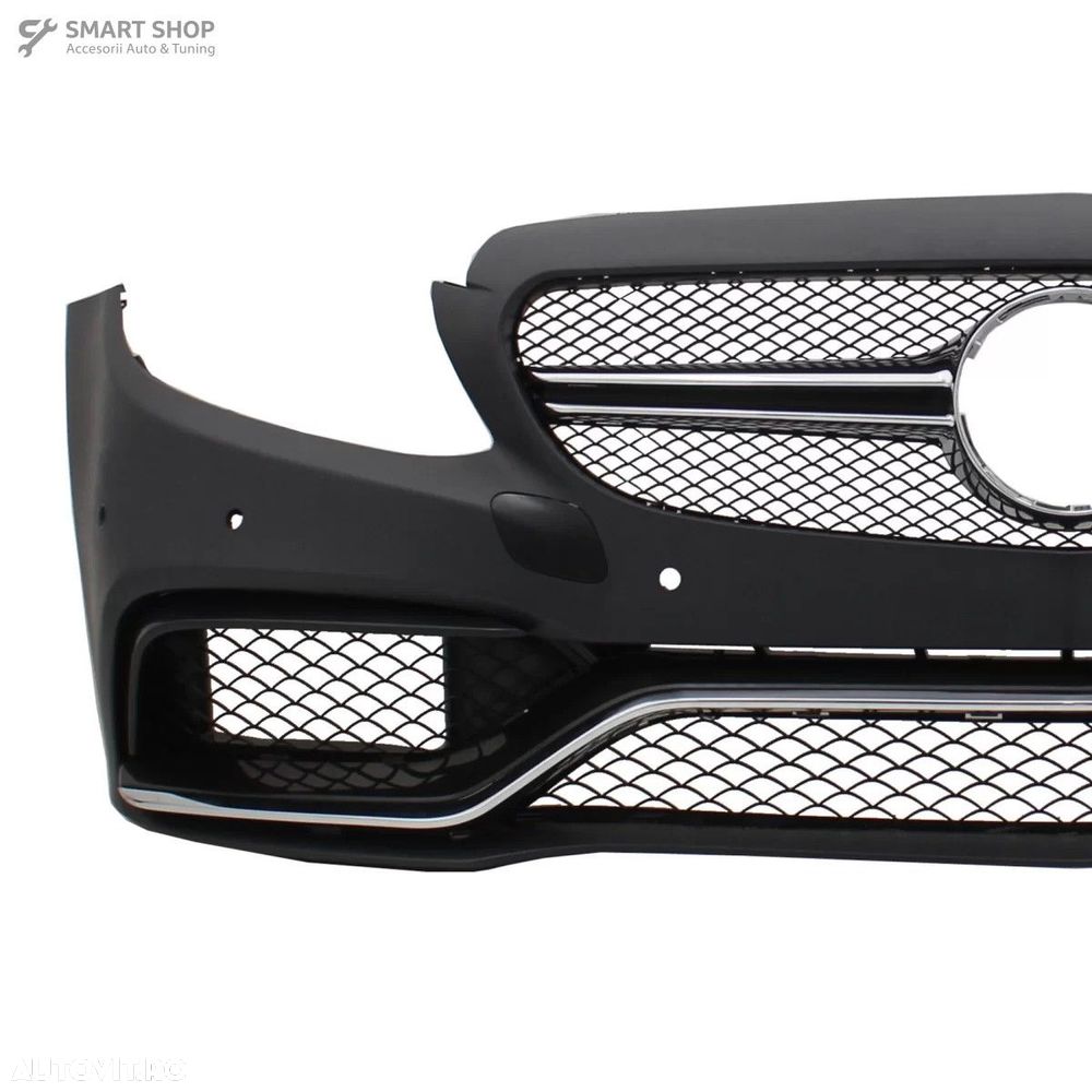 Bara Fata cu Grile si Difuzor Spate cu Ornamente Cromate Mercedes C-Cl - 4