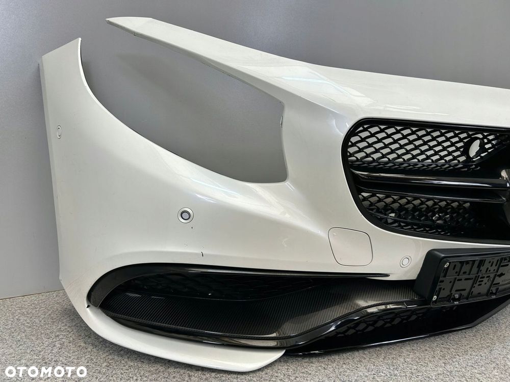 MERCEDES S KLASA COUPE W217 63 S63 AMG ZDERZAK PRZÓD CARBON BLACK - 2