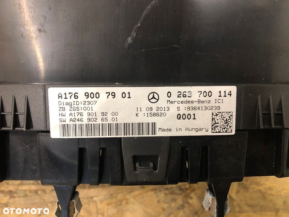 MERCEDES BENZ A-KLASA CLA W176 W117 DIESEL EUROPA LICZNIK ZEGARY A1769007901 A2469026501 - 3