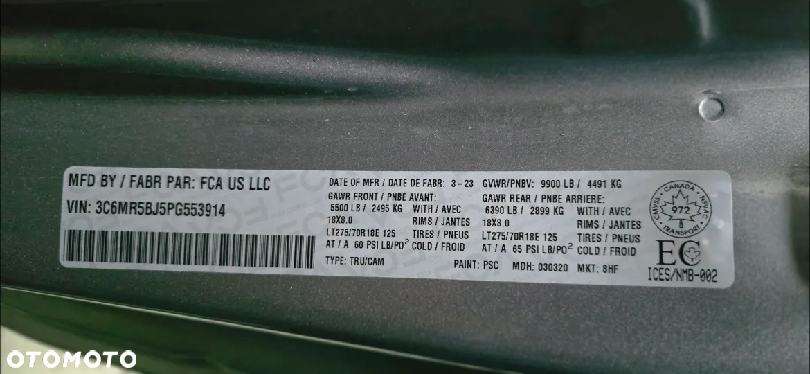 RAM 2500 - 15