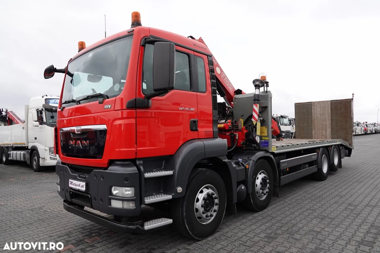 MAN TGS 35.360 / 8x2-4 / CAMION + HDS FASSI F165 A.2.22 / AXIE LIFTATOR / 4 AXI / GAMA HIDRAULICA / TROLIU / ASISTENTA RUTIERA - 2
