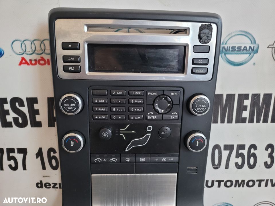 Consola Centrala Modul Comenzi Panou Clima Radio CD Navi Volvo V70 XC70 S80 II An 2007-2012 - 4
