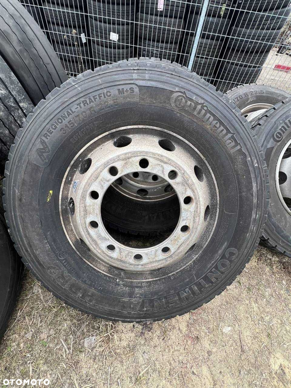 Opona + Felga aluminiowa Continental HDR2 315/70 R22.5 rok11 mm12 - 2