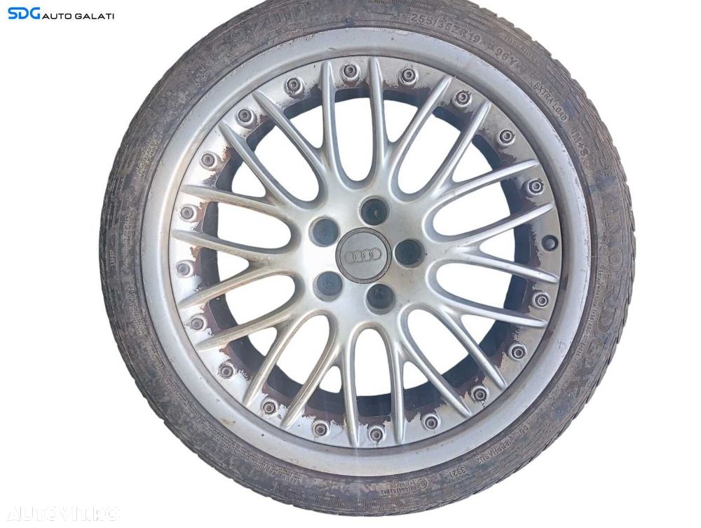 Roata Janta Rezerva Aliaj Daytona Race 255 35 19 R19 Anvelope Cauciucuri Vara Dot 2021 9J ET 33 Audi A8 D3 2003 - 2010 Cod 8T0601025K 8T0601025P [B4507] - 1