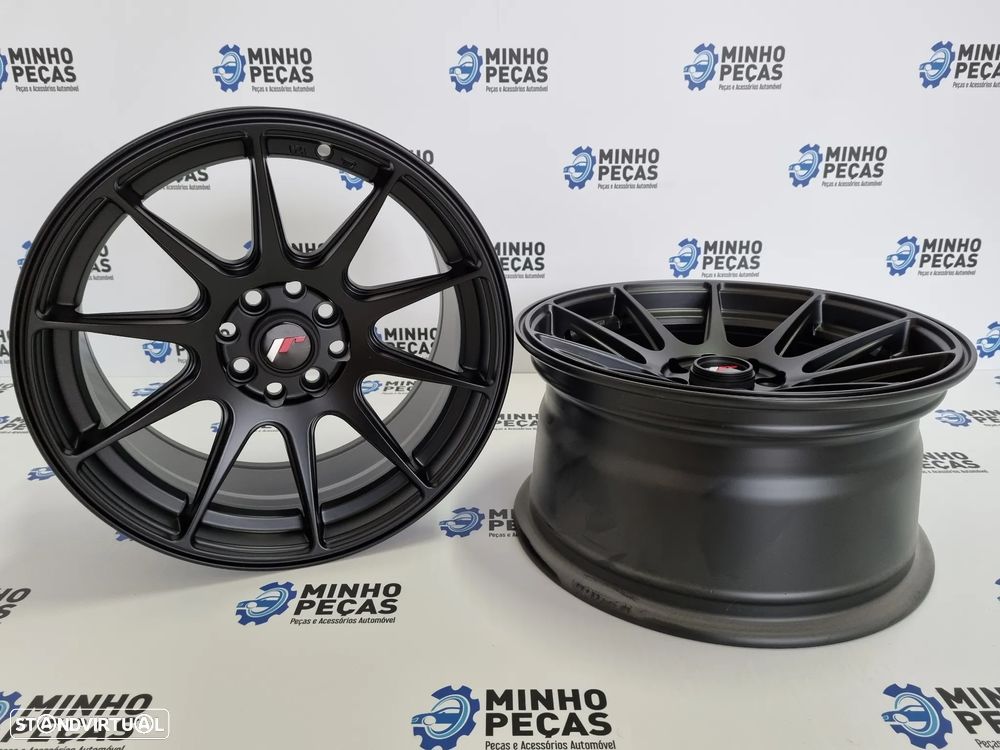 Jantes Japan Racing (JR11) em 15 Matt Black - 4