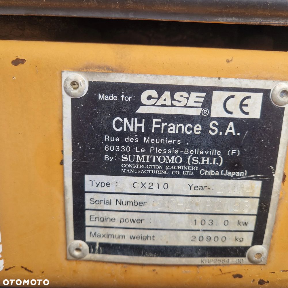 Case CX210 - 8