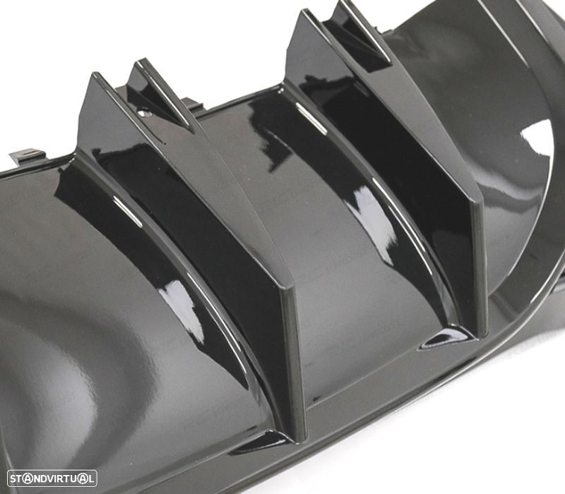 DIFUSOR MERCEDES GLC X253 AMG 15-18 LOOK GLC43 PRETO - 3