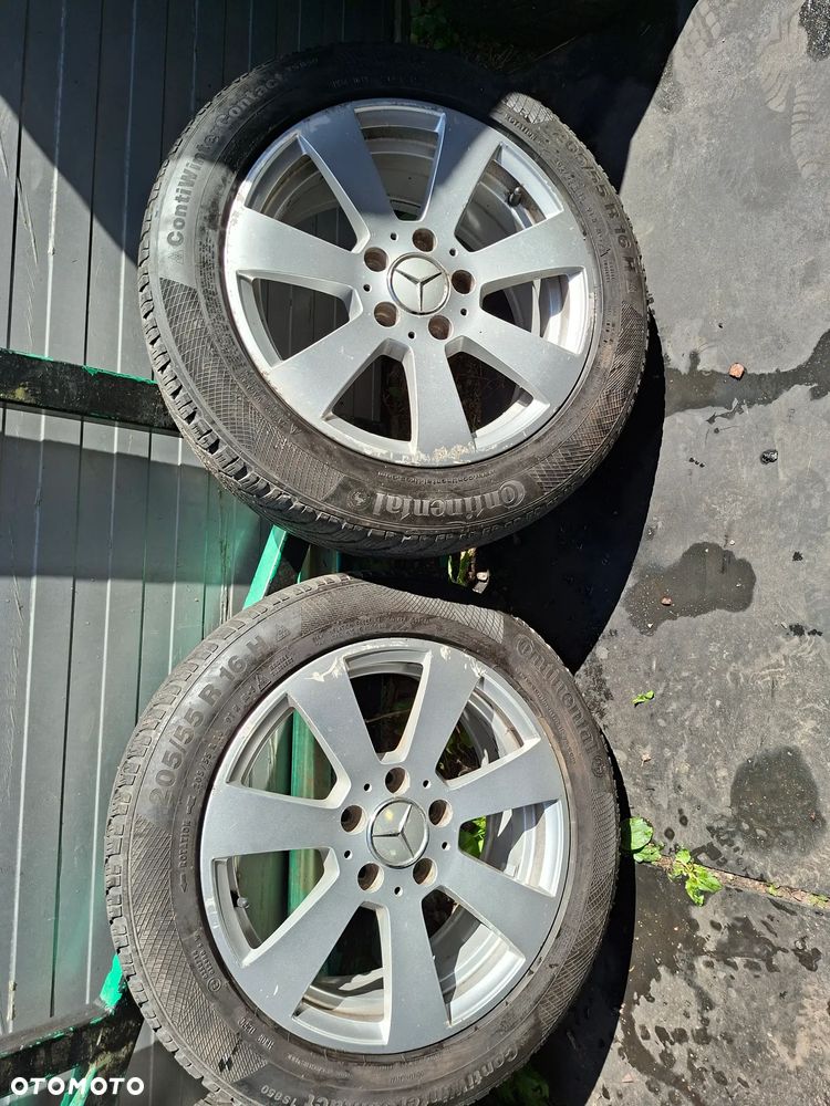 Koła kpl alufelgi 7Jx16 H2 ET43  +opony zimowe 205/55R16 Mercedes - 1