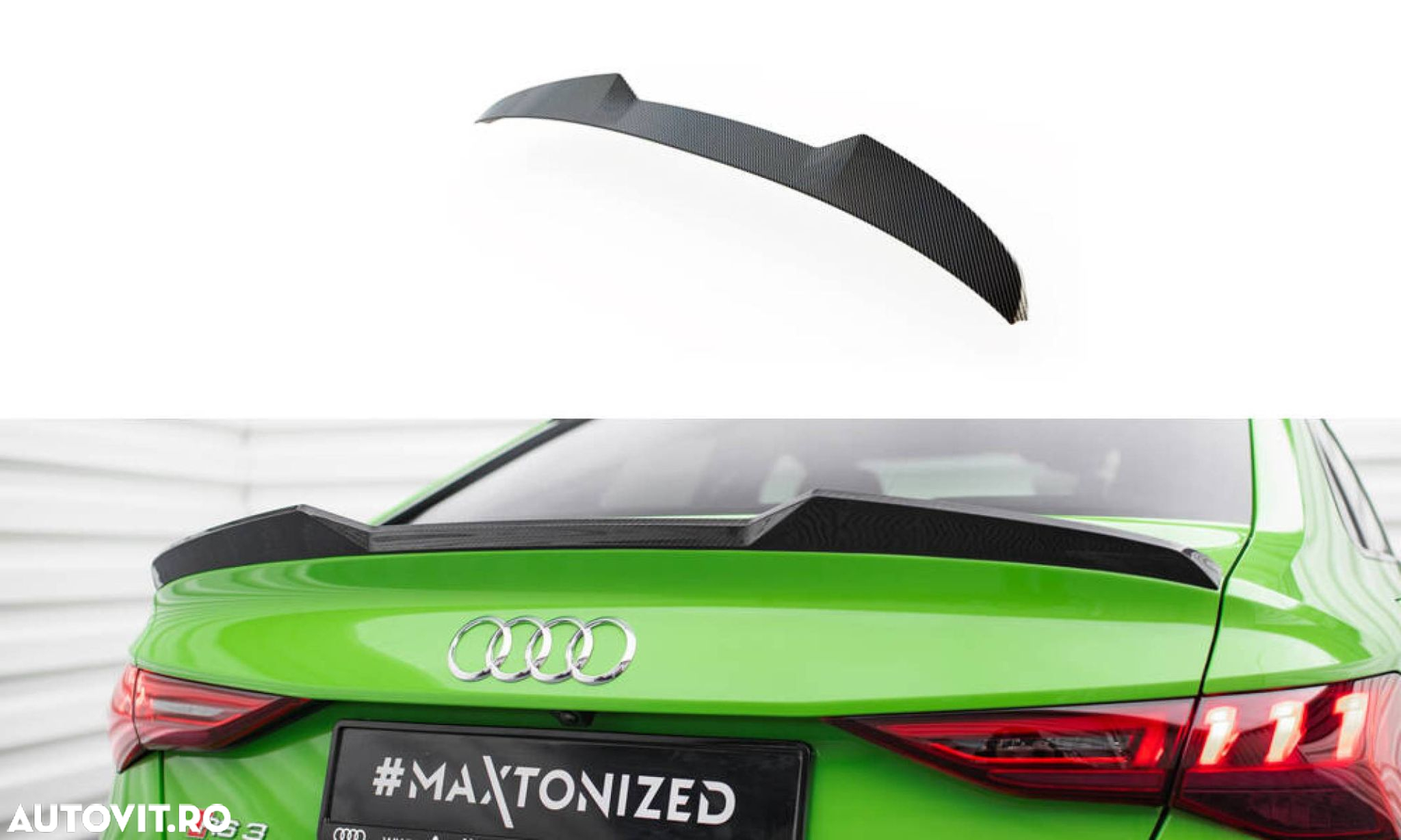 Pachet Exterior Prelungiri compatibil cu Audi RS3 8Y Sedan Maxton Design Carbon - 17