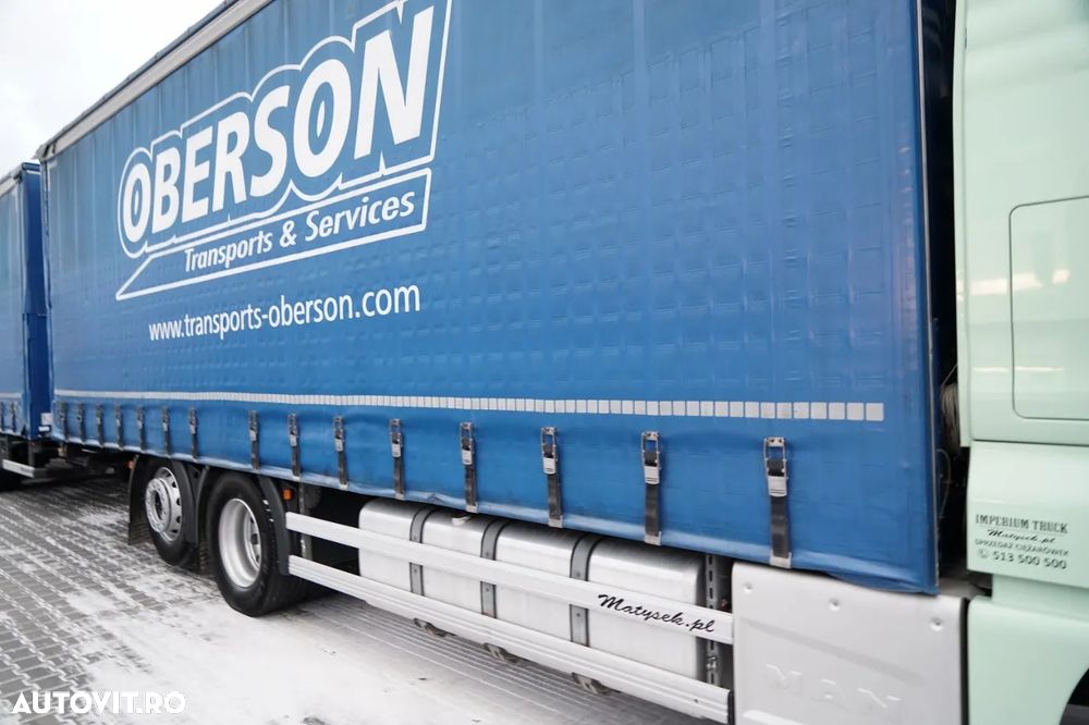 MAN TGX 26.460 / REMORCA TANDEM / 120 M3 / I-PARK COOL / PUNTE RIDICATĂ / PUNTE DIRECȚIE / + REMORCA FRUEHAUF / PUNTE SAF - 18