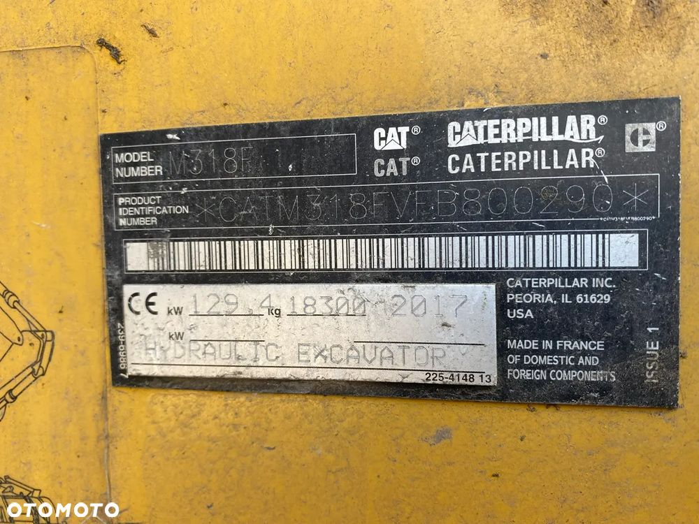 Caterpillar M 318F / 2017 / Pług / Podpory - 35