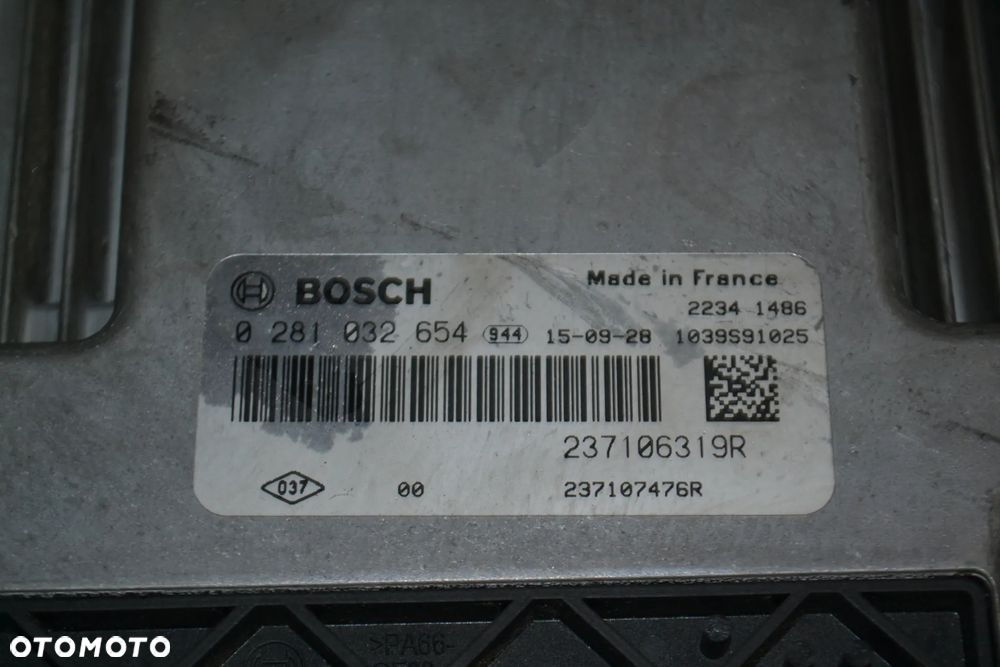 RENAULT CLIO IV 1,5 DCI KOMPUTER STEROWNIK SILNIKA 237106319R 0281032654 - 2