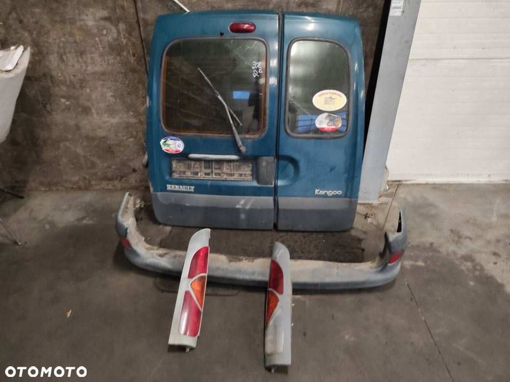 KOMPLETNY TYŁ RENAULT KANGOO I OD90 DRZWI TYŁ TYLNE ZDERZAK TYŁ LAMPA TYŁ - 1