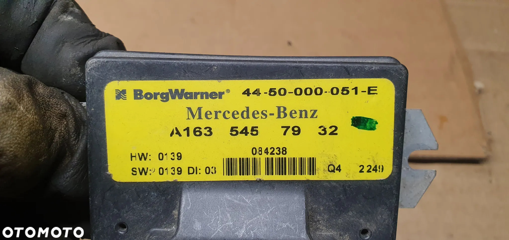 Moduł sterownik reduktora skrzyni Mercedes ML W163 A1635457932 - 4