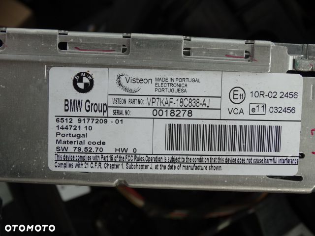 BMW E87 E90 E92 Radio Business Czytnik CD 9177209 - 6
