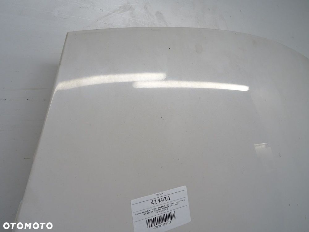 MASKA  PORSCHE CAYENNE (9PA) 2002 - 2010 S 4.5 250 kW [340 KM] benzyna 2002 - 2007 - 2