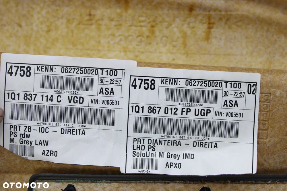 VW Eos Boczek Drzwi Prawy Przód - 8