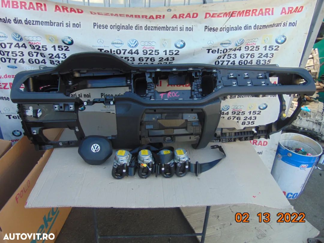 Plansa Bord VW t-Roc 2016 prezent airbag sofer pasager centuri fata stanga dreapta - 1
