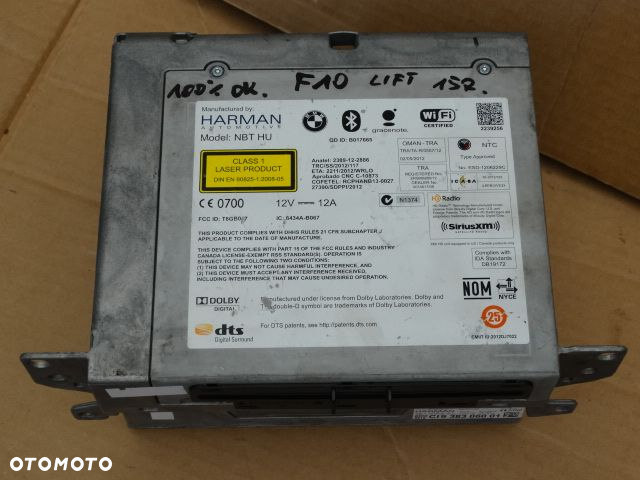 BMW F01 F07 10 F20 F30 Czytnik Navi Nawigacji Harman 9383060 - 4