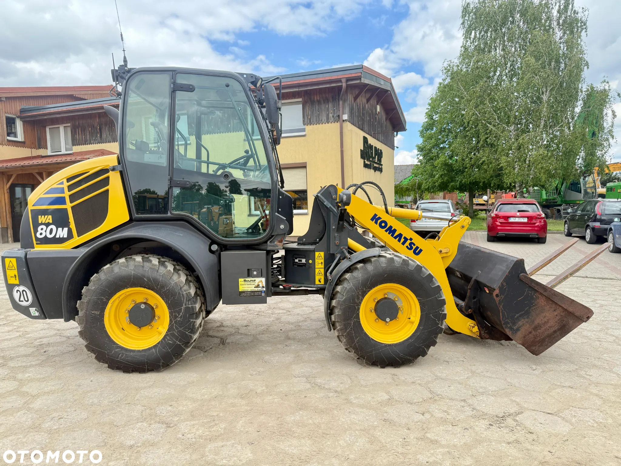 Komatsu ładowarka kołowa przegubowa WA80 centralne smarowanie NOWE opony - 5