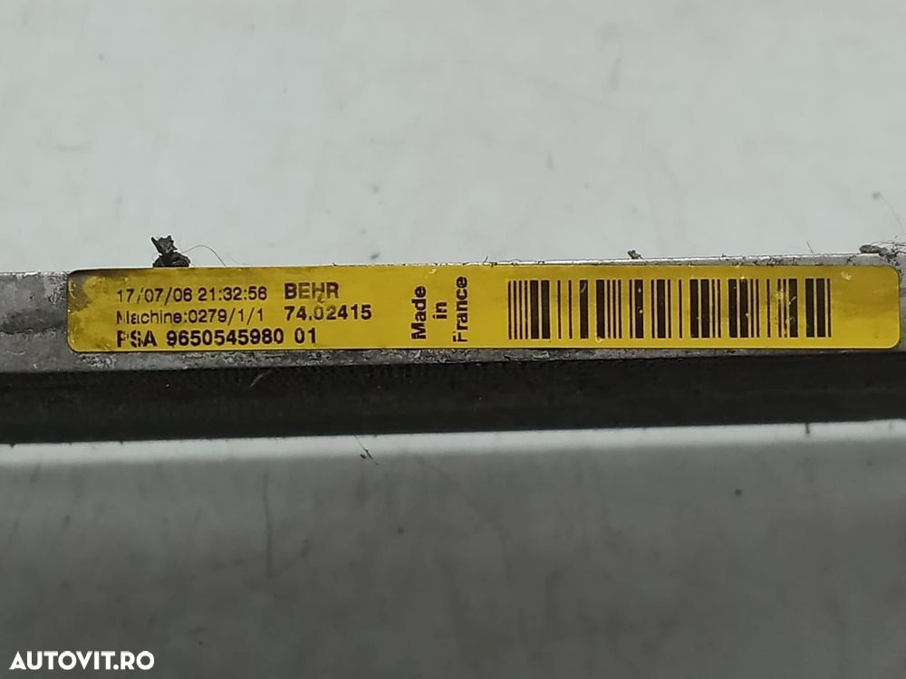 Radiator clima ac 1.6 benzina 9650545980 01 Citroen C4 1  [din 2004 pana  2008] - 2