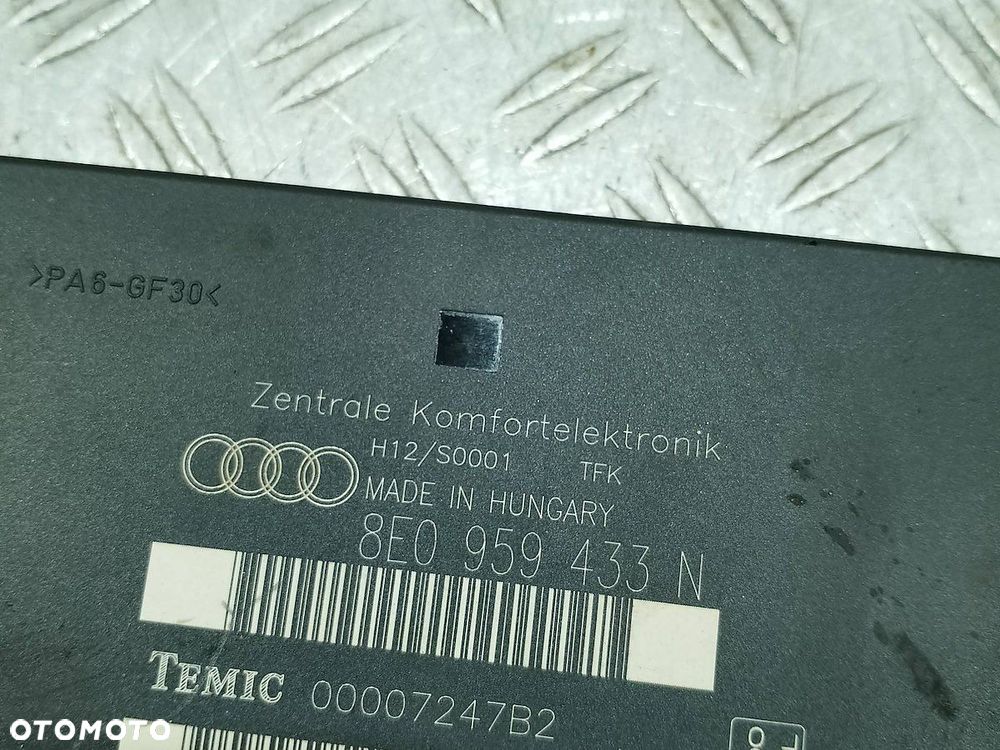 MODUŁ KOMFORTU AUDI A4 B6 8E0959433N 2.0 B - 5