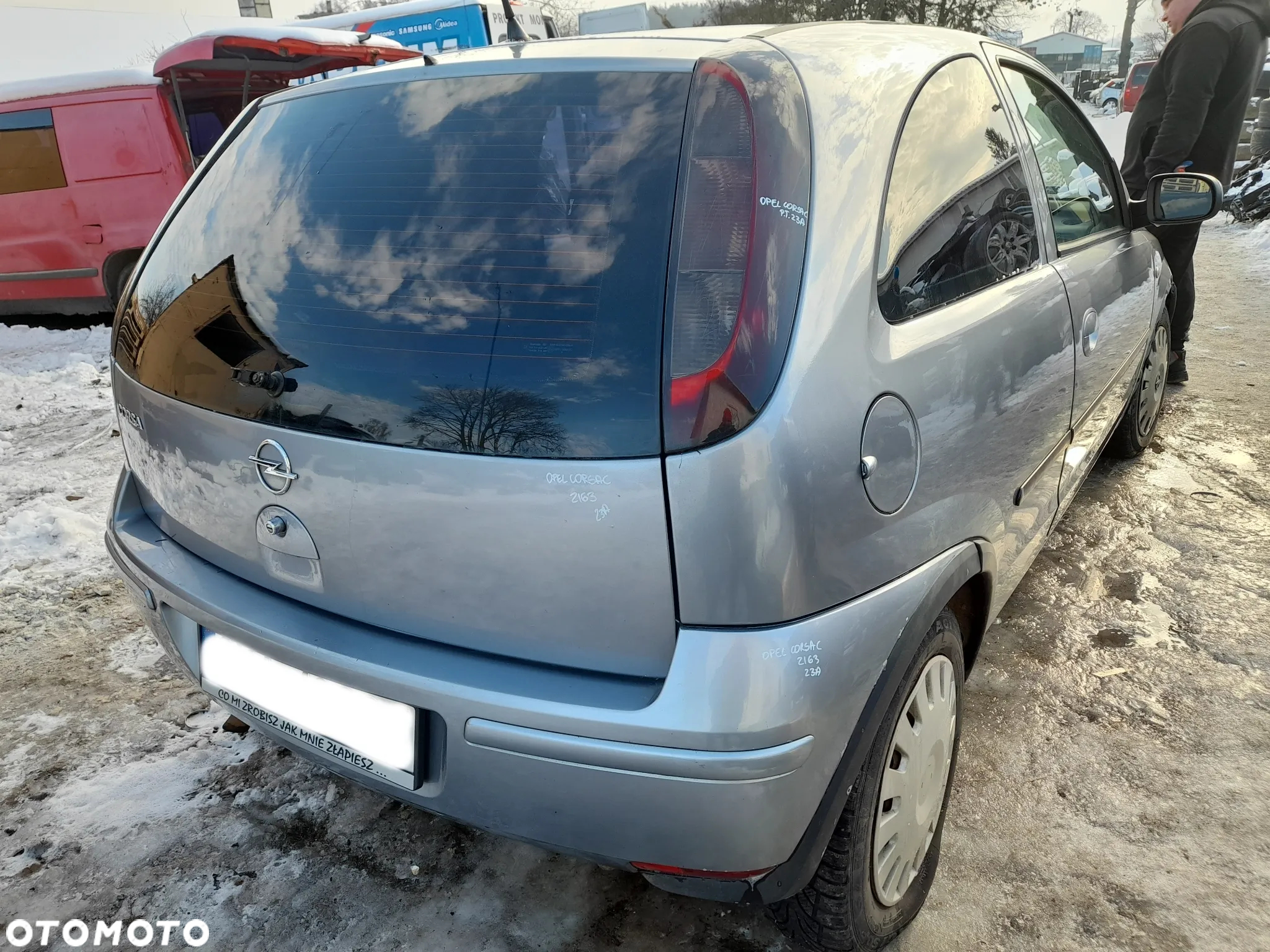 OPEL CORSA C DRZWI PRAWY PRAWE PRZÓD PRZEDNIE 4AU Z163 WERSJA 3-DRZWIOWA - 21