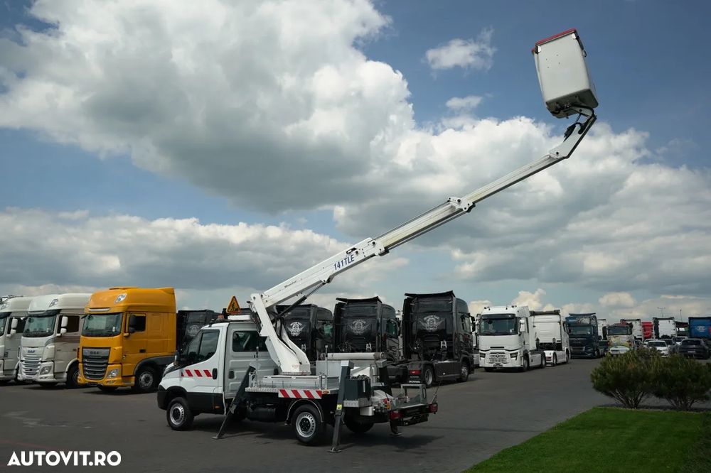Iveco DAILY 35-140 / Platformă de lucru aeriană / FRANCE ELEVATEUR 141 TLE / 4 STABILIZATOARE / MANUALĂ / 2018 - 5