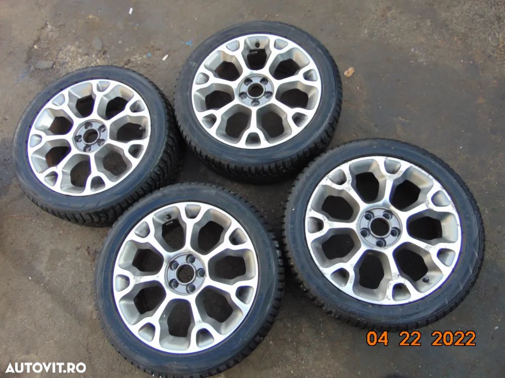 Jante Fiat 500 r17 tipo Punto evo jante aluminiu anvelope iarna r17 - 1