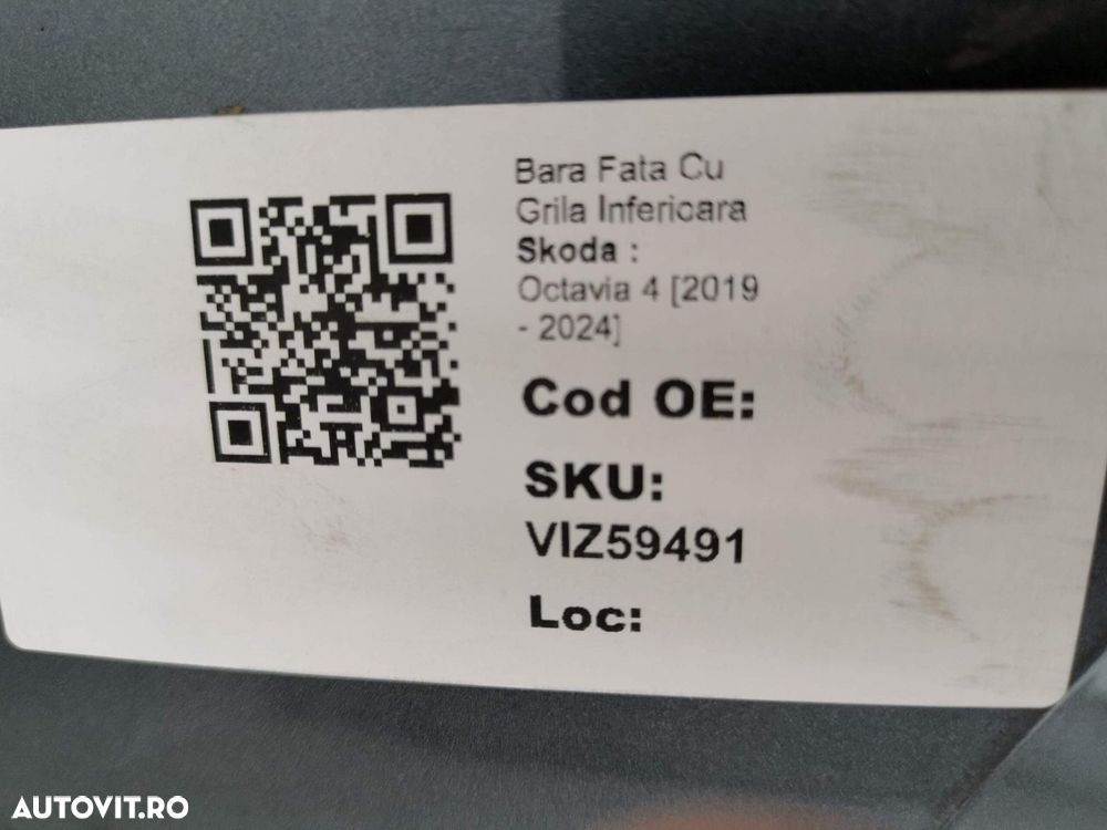 Bara Fata Cu Grila Inferioara Skoda  Octavia 4 2019 2020 2021 2022 202 - 8