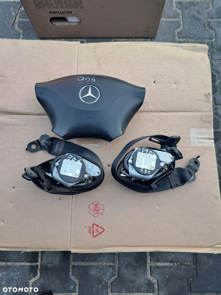 Mercedes sprinter w906 pas bezpieczeństwa lewy przód prawy przód poduszka powietrzna kierowcy airbag - 1
