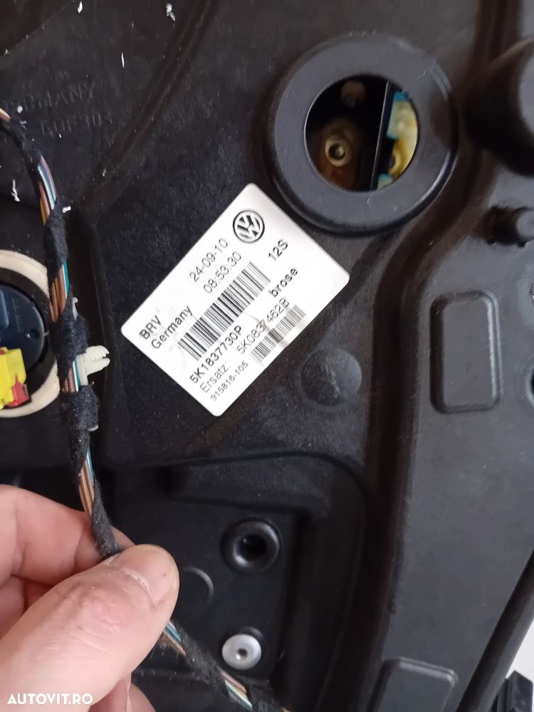 Macara Geam Electrica Stanga Dreapta Fata Completa Vw Golf 6 VI An 2008-2013 - 6