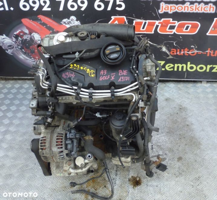 SILNIK KOMPLETNY VW GOLF V AUDI A3 1.9 TDI BXE 169 TYS
