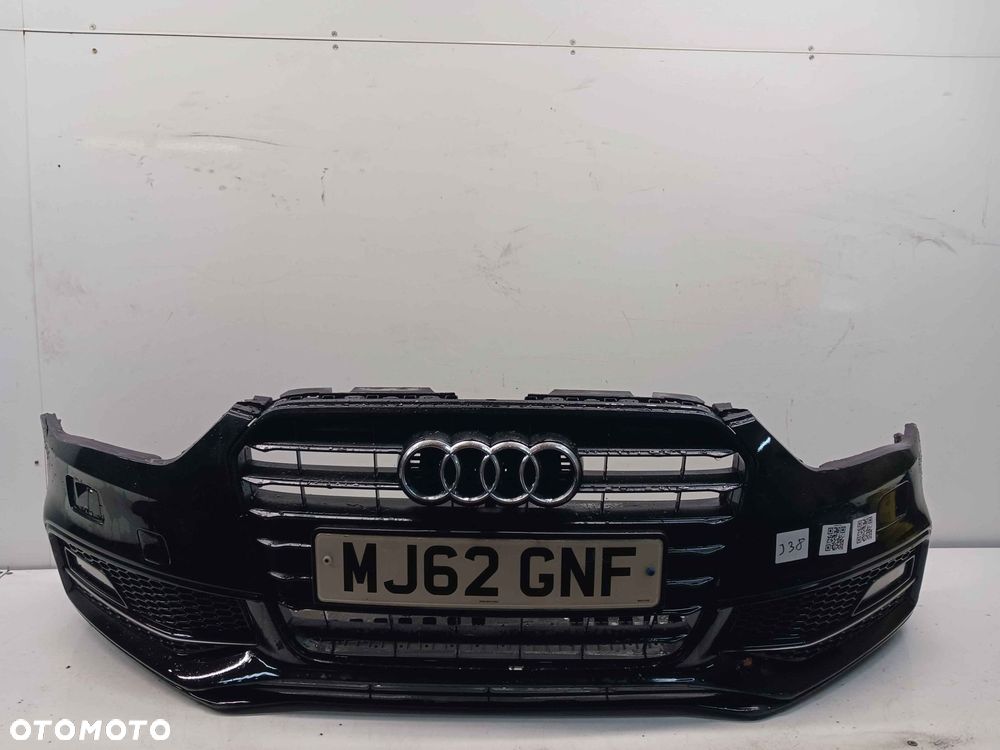 + ZDERZAK PRZÓD PRZEDNI AUDI A4 B8 LIFT FL S LINE LY9B CZARNY HALOGENY SPRYSKIWACZE LAMP XENON DO NAPRAWY DO MALOWANIA ! - 1