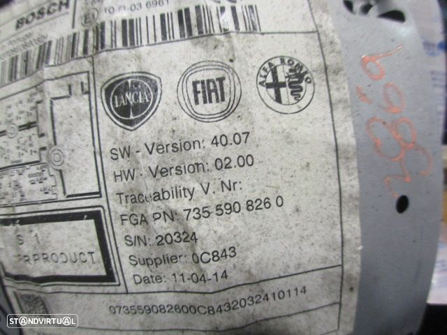 Radios 7643728316 7355908260 LANCIA YPSILON 2014 1.2 69CV 5P BRANCO ORIGINAL 846 PLUS SB12N - 5