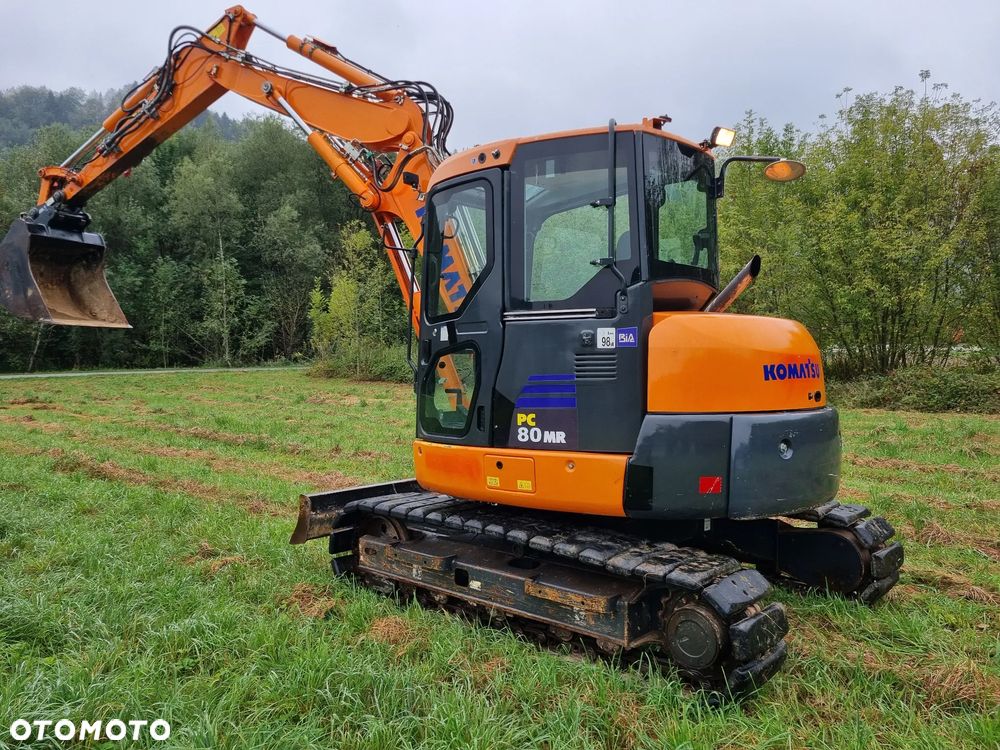 Komatsu Koparka Gąsienicowa 8 ton PC80MR-3 z Norwegii jak Nowa 2017rok 3100mtg 3x ramie łamane Klima ser.DEKRA pompa paliwa centr. smarowanie - 4
