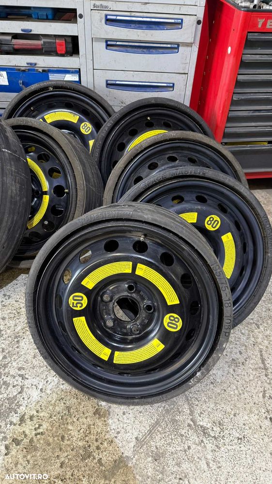 Rezerva Slim  Touareg motor 2.5 5x120  195 75 18 - 2