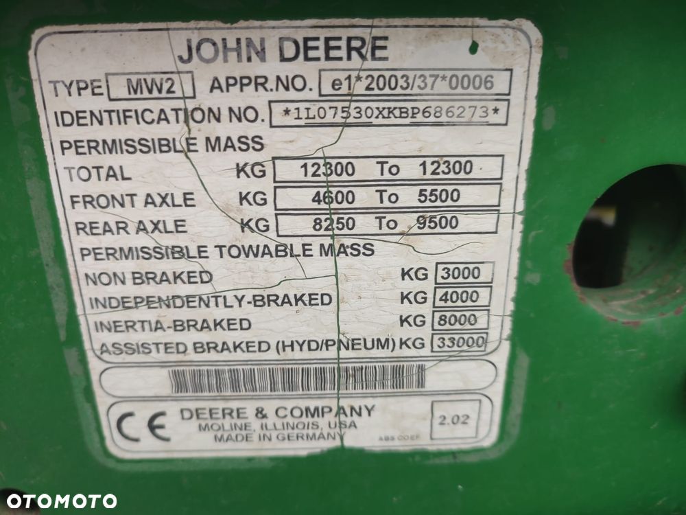 John Deere 7530 - 12