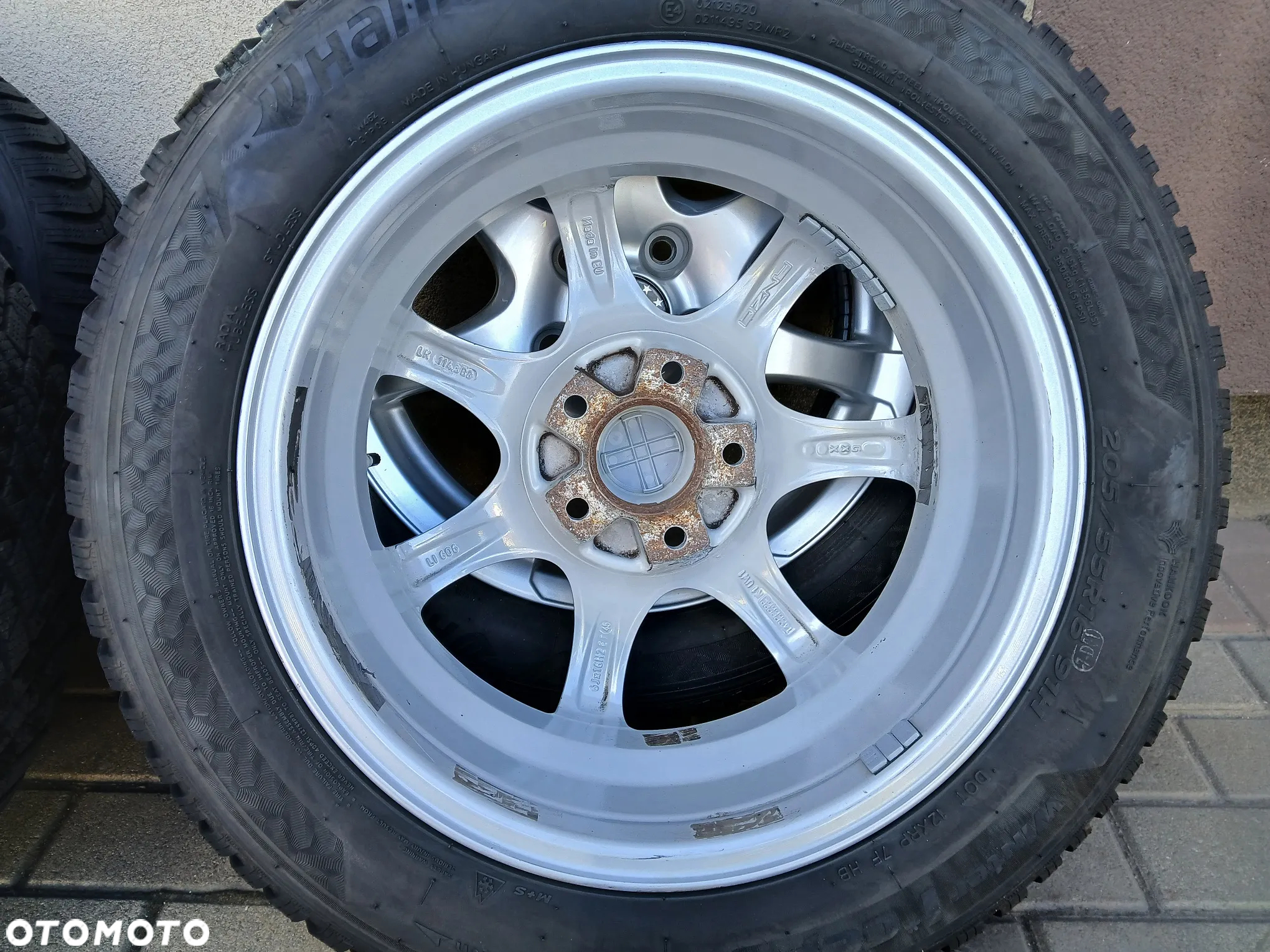 felgi koła honda, kia, hyundai 5x114,3 r16 et45 igły  hankook 205/55 8mm (3723) - 9
