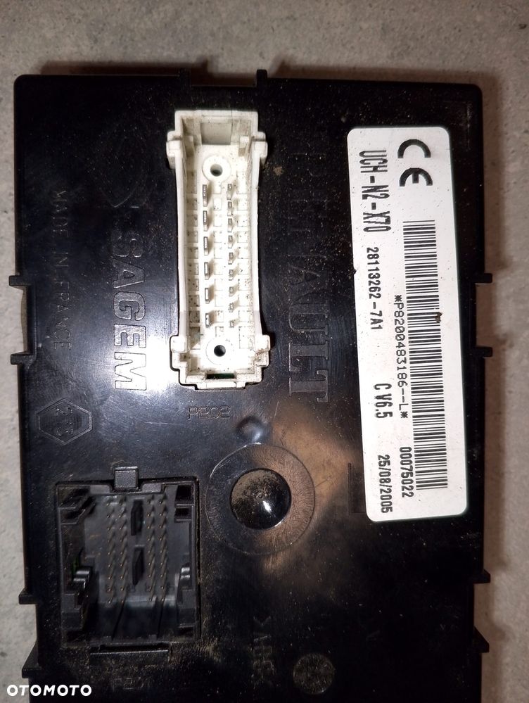 Renault Master II  Opel Movano  Moduł UCH / sterownik komfortu / central body control unit /  BSI, BCM SAGEM UCH-N2-X70 | P8200483186 00075022 28113262-7A1 !!! GWARANCJA!! - 3