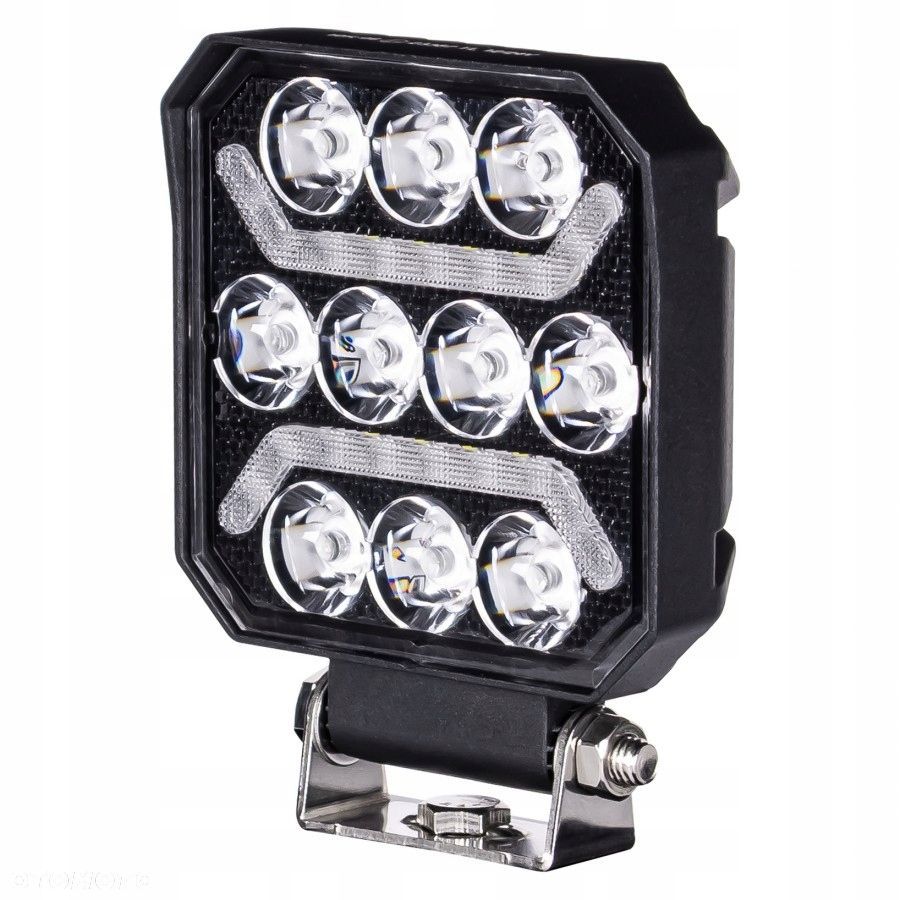 lampa robocza led 10xled + 2x pasek led amber do pojazdów i maszyn - 5